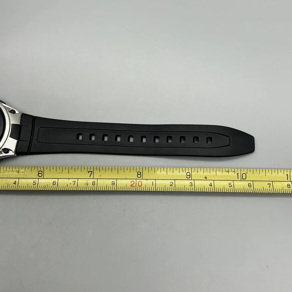 Casio 2747 AW-80 Mens Watch 40mm Black Dial Telememo 30 Resin World Time